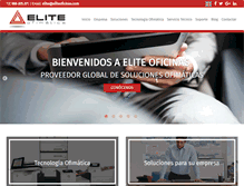 Tablet Screenshot of eliteoficinas.com